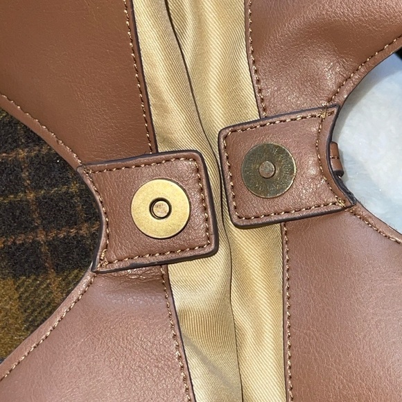 LUCKY BRAND Rhyn Plaid Tote Bag In Topanga Tan Plaid - Picture 10 of 12